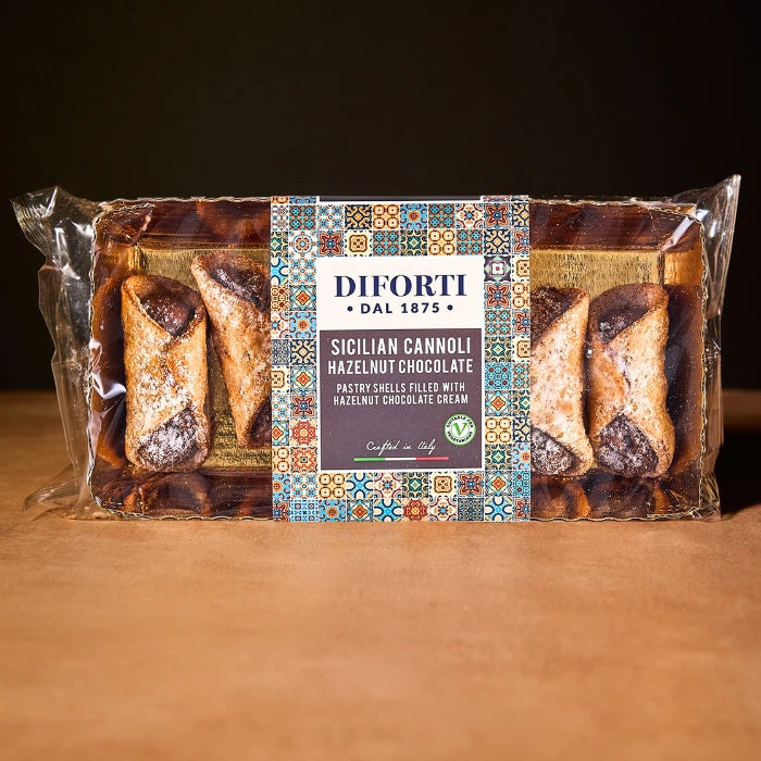 Diforti Sicilian cannoli with hazelnut chocolate, 150g